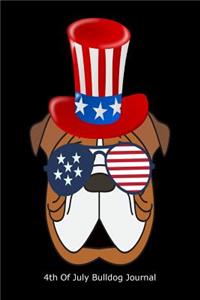 4th Of July Bulldog Journal