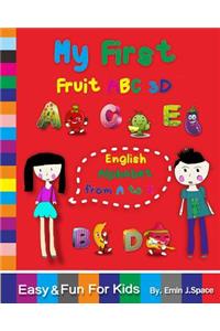 My First Fruit ABC 3D English Alphabet from A to Z