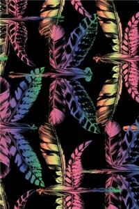 Rainbow Feather Dragonfly Journal