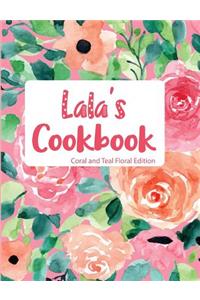 Lala's Cookbook Coral and Teal Floral Edition