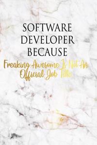 Software Developer Because Freaking Awesome Is Not an Official Job Title