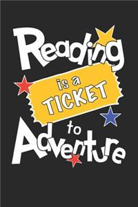 Reading Is a Ticket to Adventure Journal