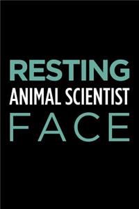 Resting Animal Scientist Face: Blank Lined Novelty Office Humor Themed Notebook to Write In: With a Practical and Versatile Wide Rule Interior