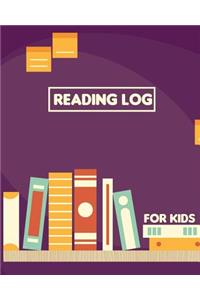 Reading Log For Kids