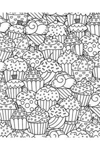 Journal Notebook Cupcakes Pattern 2