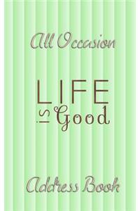 All Occasion Address Book - Green