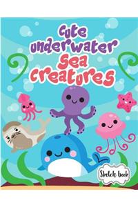 Sketchbook ( Cute Underwater Sea Creatures Cover )