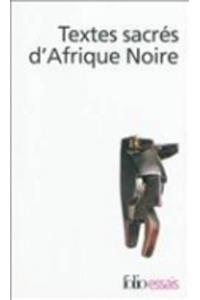 Textes sacres d'Afrique noire