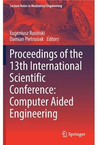 Proceedings of the 13th International Scientific Conference