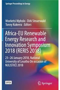 Africa-EU Renewable Energy Research and Innovation Symposium 2018 (Reris 2018)