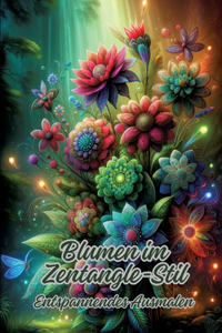 Blumen im Zentangle-Stil