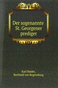 Der sogenannte St. Georgener prediger