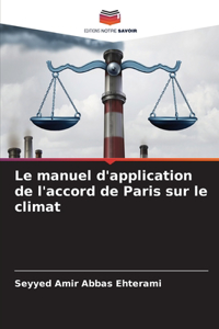 manuel d'application de l'accord de Paris sur le climat