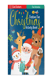Festive Fun Christmas Activity Book with Stickers