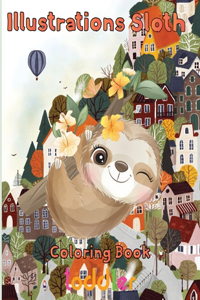 illustrations Sloth Coloring book toddler