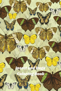 Insect and Bugs Coloring Book