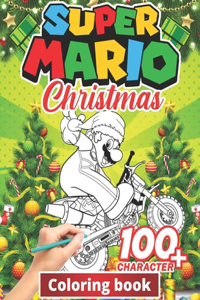 Super mario Christmas Coloring Book