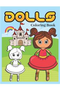 Dolls Coloring Book