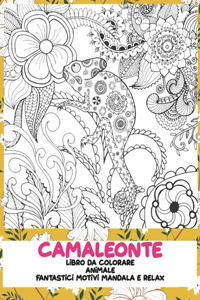 Libro da colorare - Fantastici motivi Mandala e relax - Animale - Camaleonte