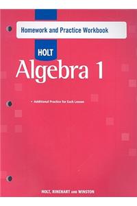 Holt Algebra 1: Homework Practice Workbook