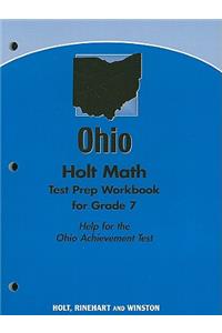 Holt Math Ohio Test Prep Workbook for Grade 7