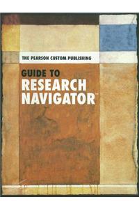 The Pearson Custom Publishing Guide to Research Navigator