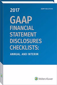 GAAP Financial Statement Disclosures Checklists
