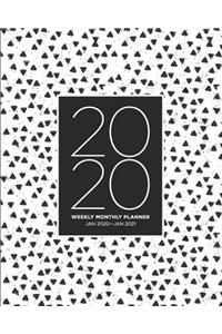 2020 Weekly Monthly Planner Jan 2020 - Jan 2021