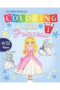 My first book of coloring - princess 1