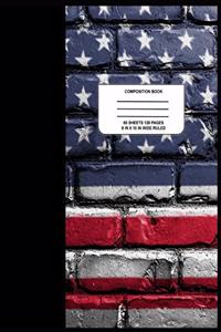 American Flag Composition Book