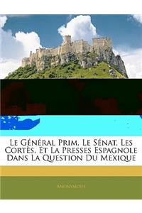 Le Général Prim, Le Sénat, Les Cortès, Et La Presses Espagnole Dans La Question Du Mexique