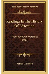 Readings in the History of Education