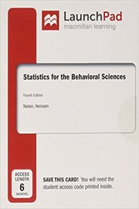 Launchpad for Statistics for the Behavioral Sciences (1-Term Access)