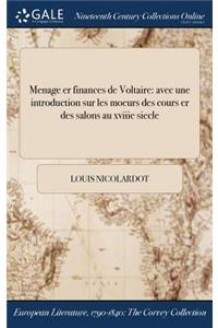 Menage Er Finances de Voltaire