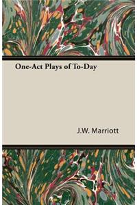 One-Act Plays of To-Day
