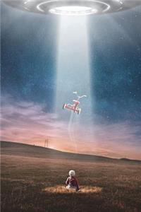 Cool Illustration Journal #5: UFO Alien Abduction (Lined Pages): 200 Page Journal