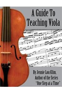 A Guide To Teaching Viola
