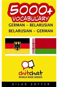 5000+ German - Belarusian Belarusian - German Vocabulary