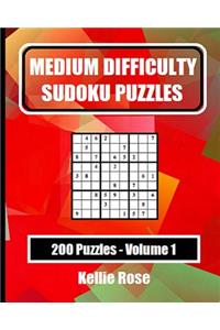 Medium Difficulty Sudoku Puzzles Volume 1