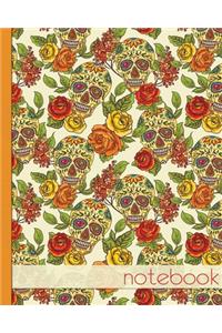 Orange Sugar Skull Notebook