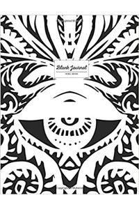 Blank Journal Black and White Tribal Design (Empty Journals To Write In)