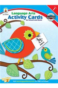 Language Arts Activity Cards for School and Home, Grade 1