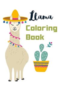 Llama Coloring Book