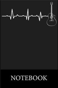 Guitar Heart Beat Notebook