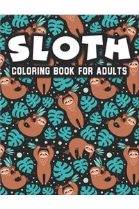 Sloth Coloring Book for Adults