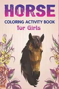 Horse Coloring Activity Book for Girls