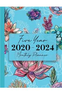 2020-2024 Five Year Monthly Planner
