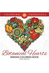 Botanical Hearts Designs Coloring Book For Adults