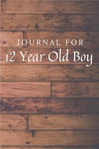 Journal For 12 Year Old Boy