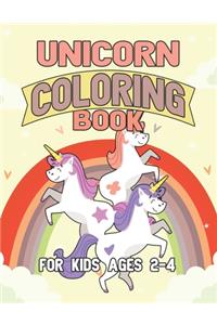 Unicorn Coloring Book for Kids Ages 2-4